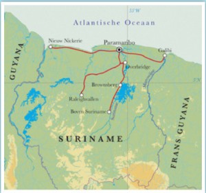 route Suriname